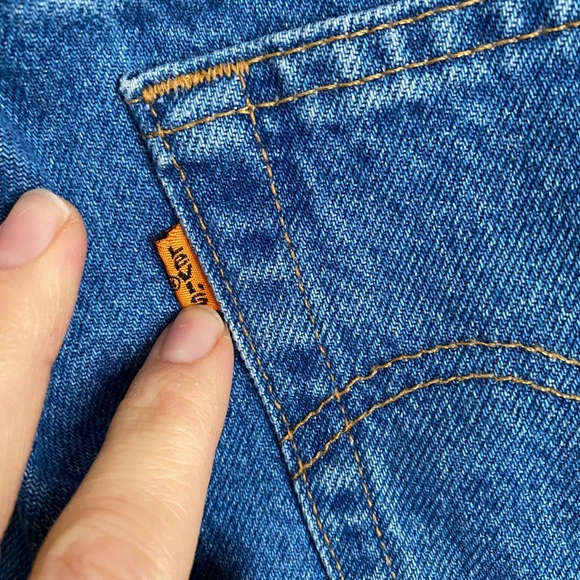 Vintage NWOT Levi's 506 Orange Tag Straight Leg Denim Jeans 11" Rise 32x30 - Picture 4 of 8